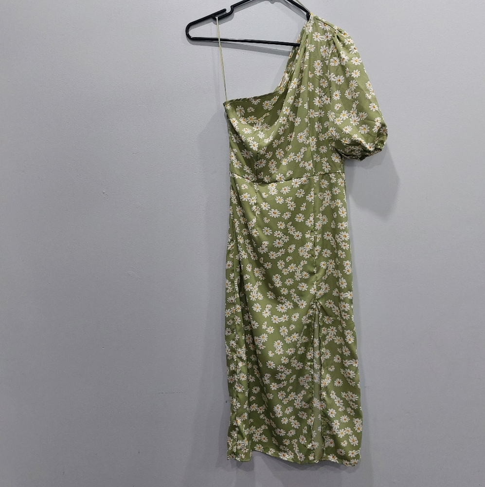 Morrisday Leighton Floral One Shoulder Midi Dress XS